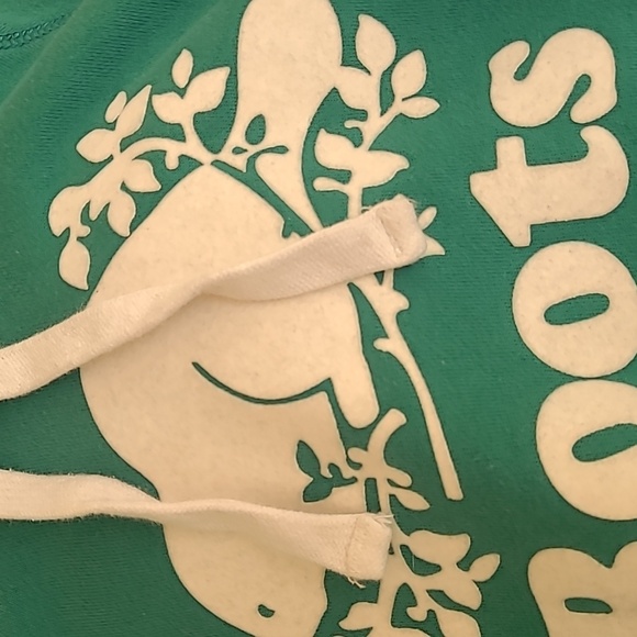 Roots Hoodie Sweatshirt Xs Green Photographing Blue - Picture 8 of 9